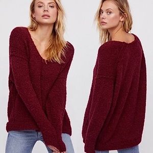Free People V-neck Slouchy Sweater M